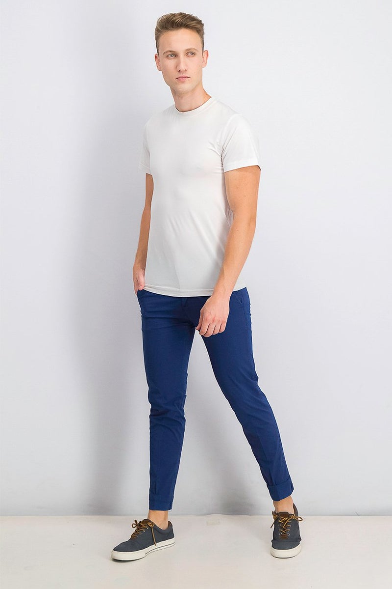 Liu Jo Men Slim Chino Pants, Denim Blue - Image 2