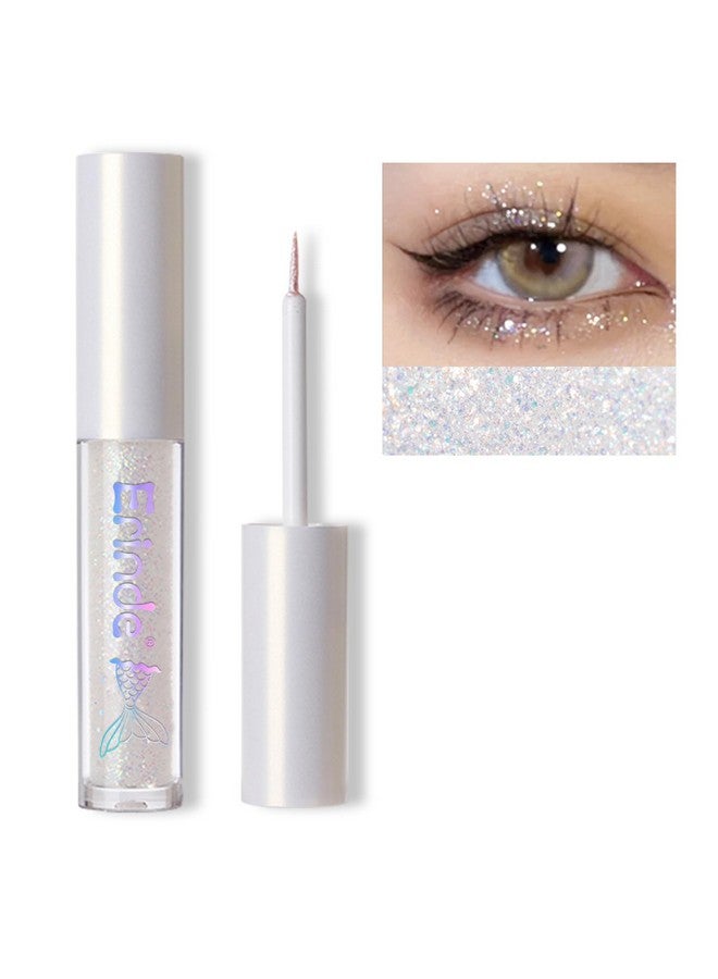 إريندي محدد عيون سائل لامع، مكياج كوري على شكل دمعة، لامع معدني، خفيف الوزن مقاوم للماء يدوم طويلاً، غراء لامع فضفاض للكريستالات، مكياج عيون لامع لعيد الميلاد، ترتر ملون - Image 1