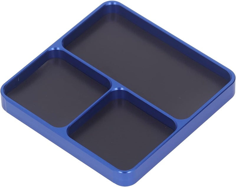 Magnetic T Blue Skid 13 8x11x2cm Aluminum Alloy Easy Screws Holder Tool for DIY Projects Magnetic TrayAlloy TrayMetal Allow to in Tools - Image 5