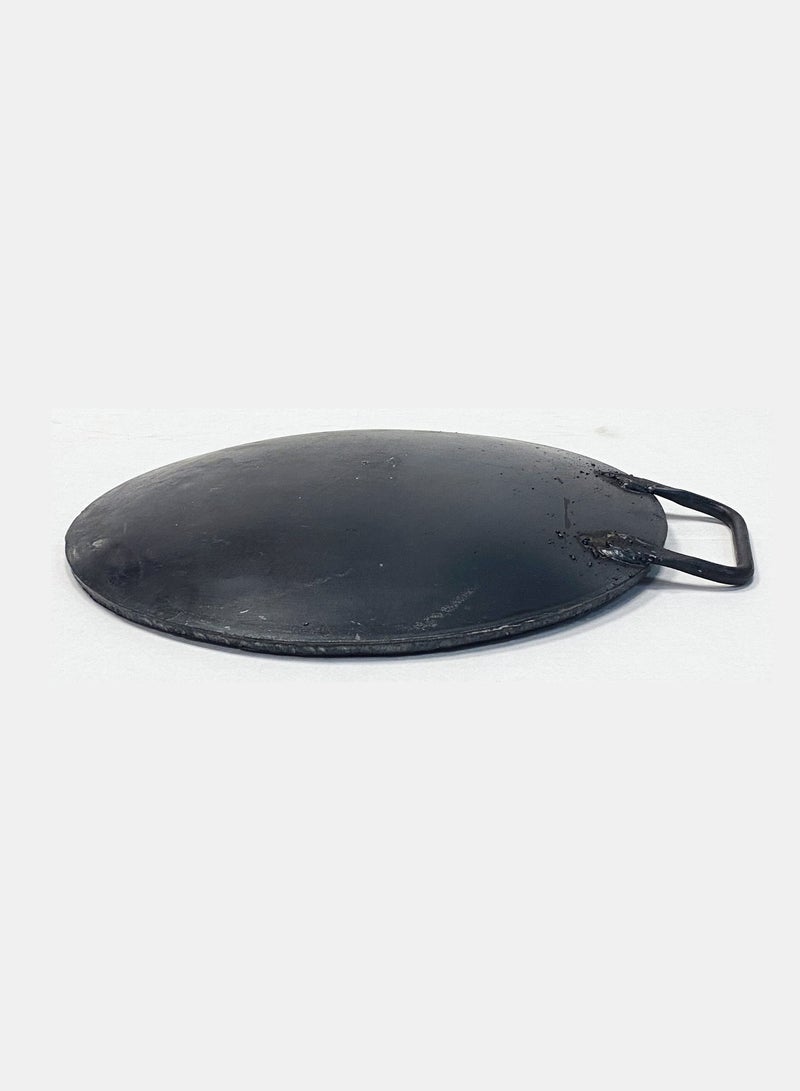 TAJ Iron Concave Dosa Tawa Heavy Guage with Handle 31cm X 10mm Black - Image 3