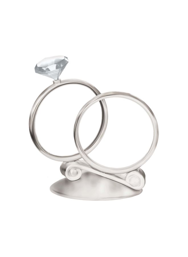 Amscan Wedding Rings Designed Cake Topper - Image 1