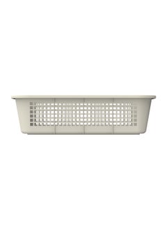 Cosmoplast Medium Fruit Tray Storage Basket Plastic Off White 36x27x10 cm  - Image 2
