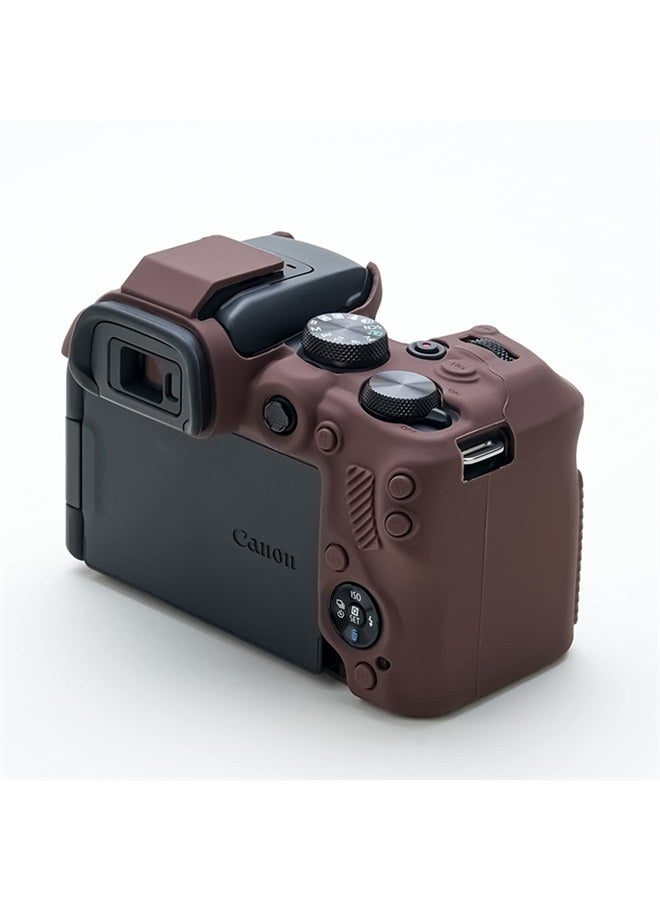 Rieibi EOS R10 Camera Case - Silicone Case for Canon eos R10 Digital Camera - Protective Cover Silicone for Canon R10 - Coffee - Image 3