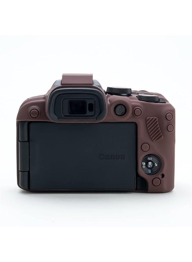 Rieibi EOS R10 Camera Case - Silicone Case for Canon eos R10 Digital Camera - Protective Cover Silicone for Canon R10 - Coffee - Image 5