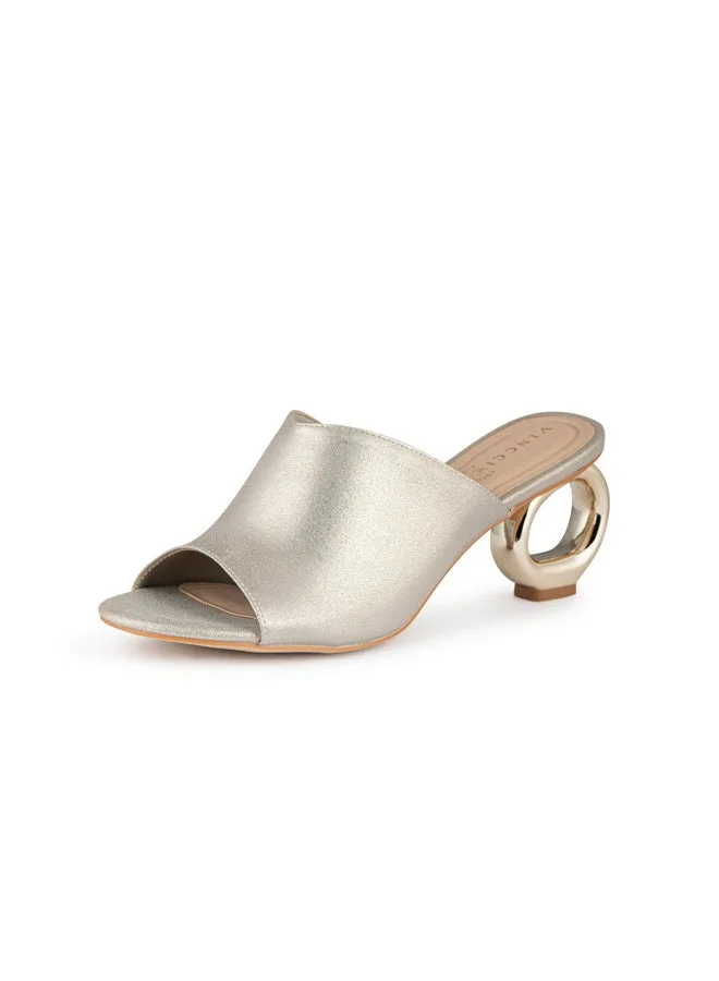Vincci Women One Strap Mid Heel Sandals