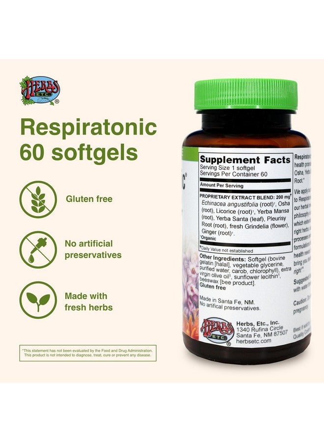 Herbs Etc. Respiratonic - 60 - Softgel - Image 2