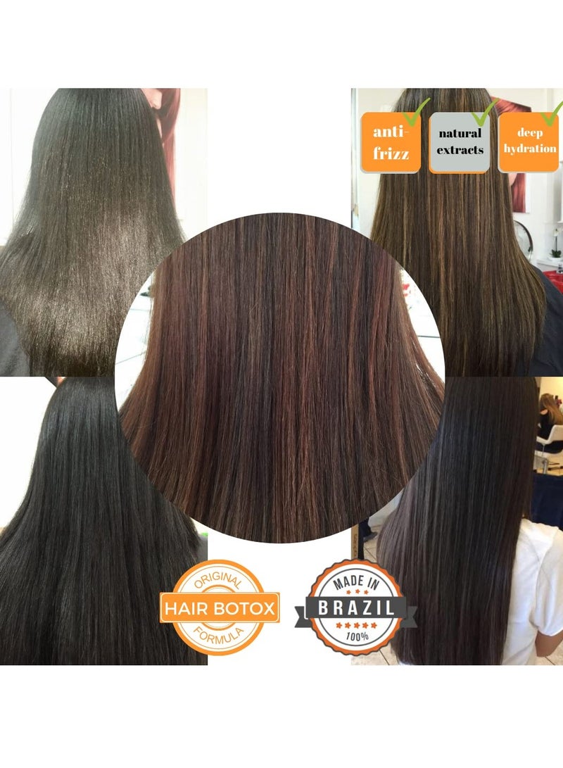 KERAZON Brazilian Hair BTX Treatment Mask 8oz 236ml provides repair for damaged, dry, smoothing, deep conditioning and hydration, nutrition, shine, softness, volume control and smoothness.  - Image 3