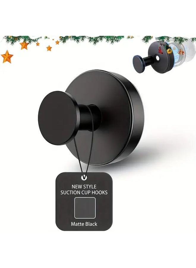 Matte Silvery Vacuum Suction Cup Hooks 15 lbs No Drill Wall Mounted Towel Hooks - Image 4