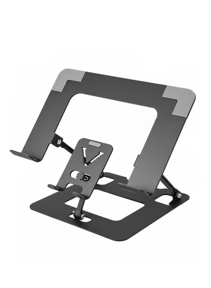 Laptop Stand with Fan,Laptop Cooling Stand with 2 Detachable Quiet Fans & Phone Holder, Adjustable Height & Angle,Laptop Cooling Pad for 10-18" Laptops, MacBook Pro,Gaming Laptops, Tablets - Image 4