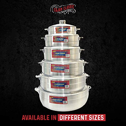 Cajun Classic Cajun 4.63-Quart Aluminum Dutch Oven Pot with Lid - Oven-Safe Round Caldero - Nickel-Free Stew Pot - Image 5