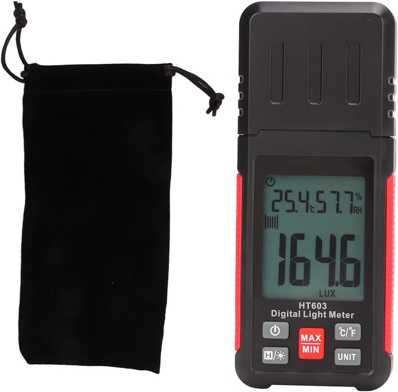 Professional Digital Lux Meter with Peak Lock Function Large Range Brightness Tester Portable Light Detection - Image 2