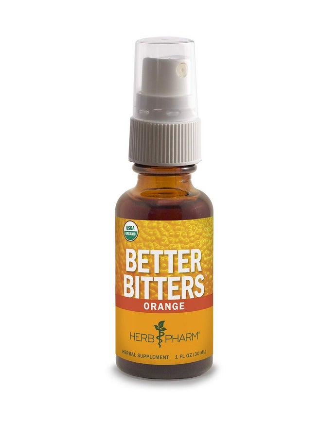 HERB PHARM Better Bitters Certified Organic Digestive Bitters Orange 1 Ounce  - Image 1