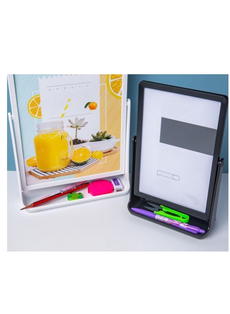 Eckek ABS Plastic Sign Holder, Menu Displays T Shape Sign Stand, Rotating Display Stand for Ads, Menu, Photos, Business Card - Image 5
