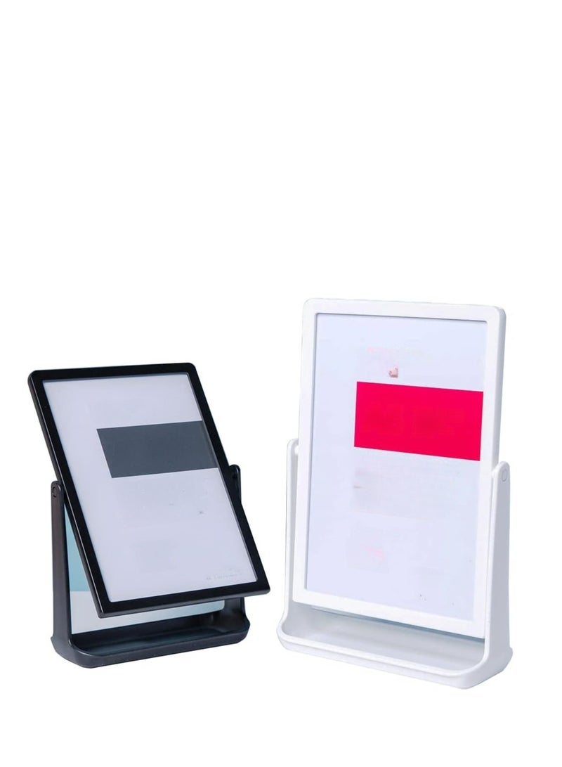 Eckek ABS Plastic Sign Holder, Menu Displays T Shape Sign Stand, Rotating Display Stand for Ads, Menu, Photos, Business Card - Image 2