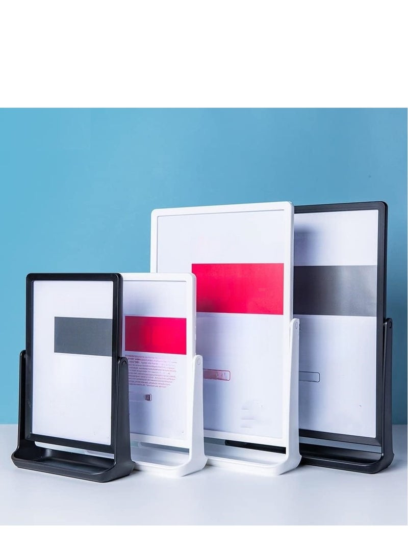 Eckek ABS Plastic Sign Holder, Menu Displays T Shape Sign Stand, Rotating Display Stand for Ads, Menu, Photos, Business Card - Image 3