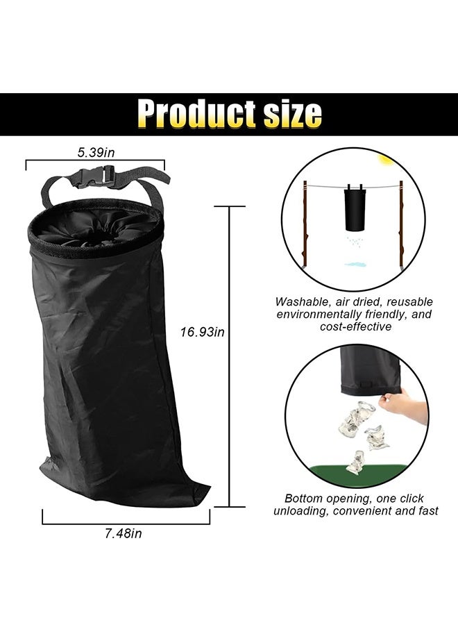 Lemon 2PCS Car Trash Bag, Auto Portable Trash Can Universal Hanging Car Garbage Bag, Waterproof Garbage Can with Elastic Opening, Car Organizer Auto Accessories for Car, Home, Outdoor  - Image 2