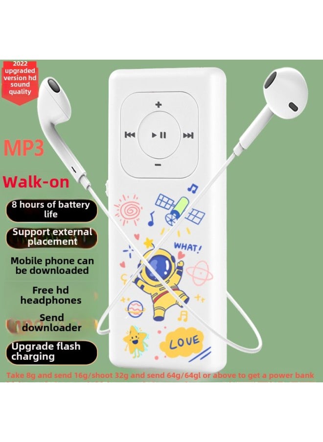Generic - Mp3 Walkman Student Version English Learning Music Player Senior High School Students Listen To Music Mp4-Body Color:33 Pickup (with External Release)-Memory Capacity:4gb-b Full Set Of Headphones = Headphones + Data Cable + Otg Download - Image 1