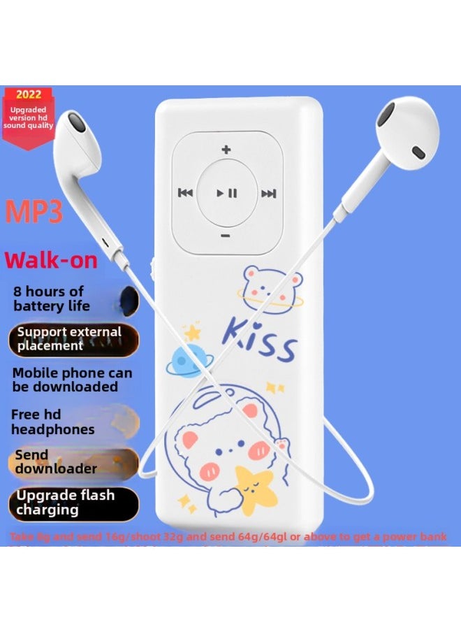 Generic - Mp3 Walkman Student Version English Learning Music Player Senior High School Students Listen To Music Mp4-Body Color:33 Pickup (with External Release)-Memory Capacity:4gb-b Full Set Of Headphones = Headphones + Data Cable + Otg Download - Image 1