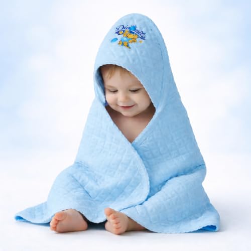 Sathiyas 100% Soft Cotton Baby Hooded Towels - Pack of 5, Multicolor - Image 2