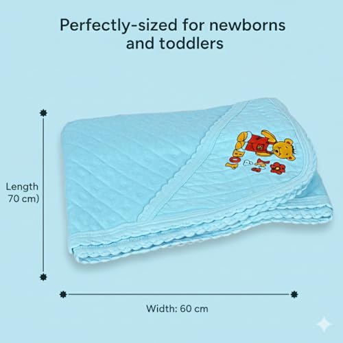 Sathiyas 100% Soft Cotton Baby Hooded Towels - Pack of 5, Multicolor - Image 5