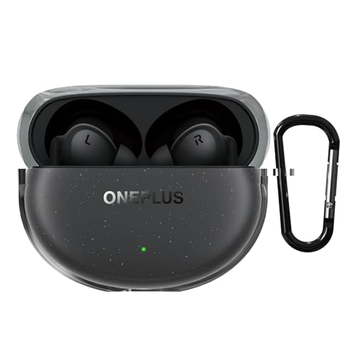 Meyaar Case for OnePlus Nord Buds 3 Pro, OnePlus Nord Buds 3 Silicone Cover with Keychain (Clear) - Image 1