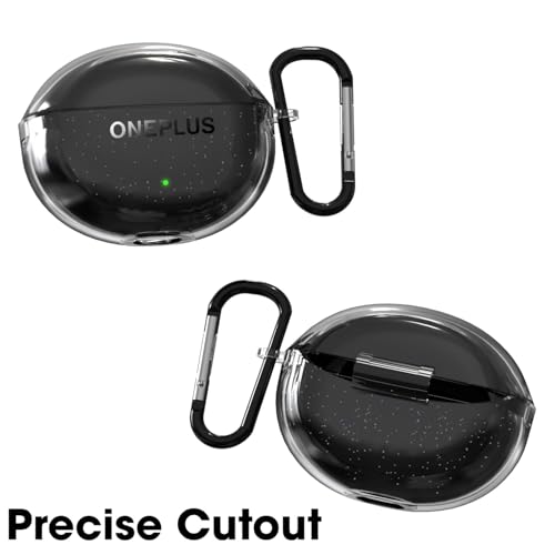 Meyaar Case for OnePlus Nord Buds 3 Pro, OnePlus Nord Buds 3 Silicone Cover with Keychain (Clear) - Image 4