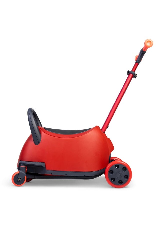 Yvolution Yvolution Y Glider Luna 5-in-1 Scooter (Red)  - Image 3
