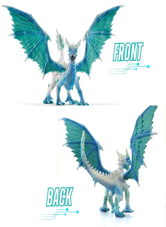 Mallexo 3D Realistic Big Size Flying Dragon with Wings Action Figure Toy for Kids Attractive Jurassic Park Monster Dragon Safari Dinosaur Figurine Animal Playset for Girls and Boys Birthday Gift (1Pc) - Image 2
