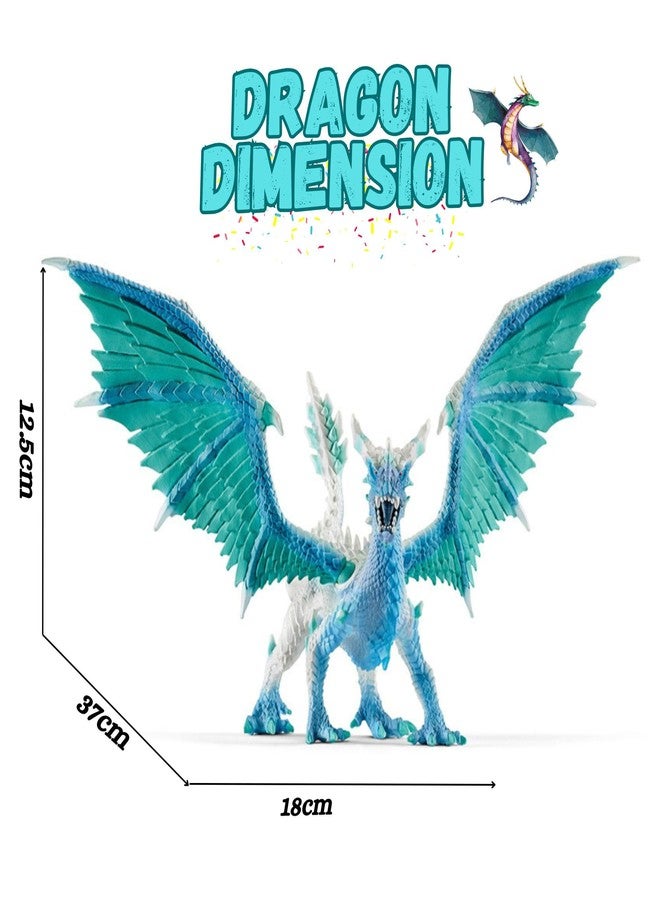 Mallexo 3D Realistic Big Size Flying Dragon with Wings Action Figure Toy for Kids Attractive Jurassic Park Monster Dragon Safari Dinosaur Figurine Animal Playset for Girls and Boys Birthday Gift (1Pc) - Image 4