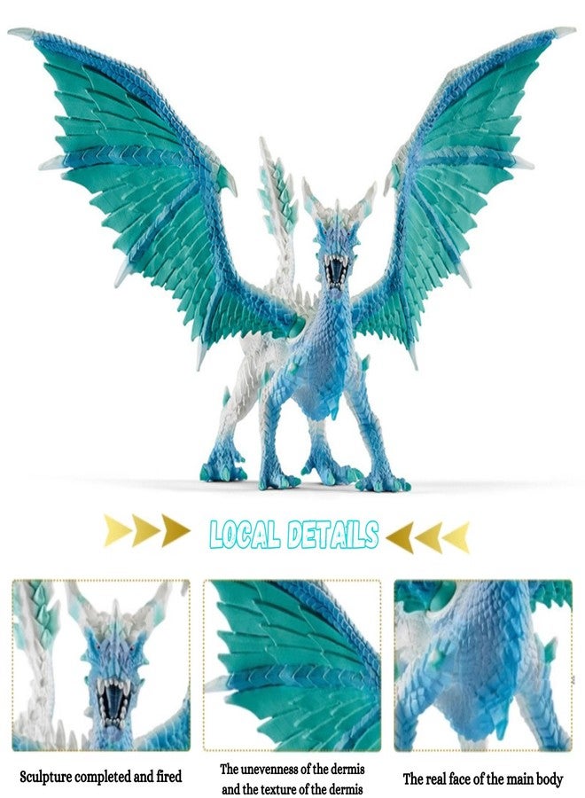 Mallexo 3D Realistic Big Size Flying Dragon with Wings Action Figure Toy for Kids Attractive Jurassic Park Monster Dragon Safari Dinosaur Figurine Animal Playset for Girls and Boys Birthday Gift (1Pc) - Image 3