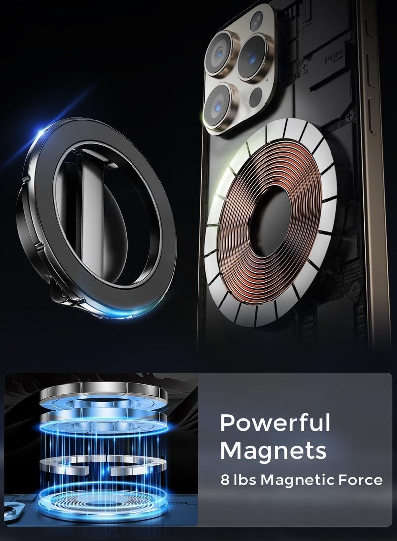 TIGER MagSafe Car Mount with 360° Rotation for iPhone 15/14/13/12 Pro Max – Magnetic Phone Holder for Car Dashboard & Air Vent – Strong Grip, Auto-Alignment, One-Hand Operation, Wireless Charging Compatible - Image 5