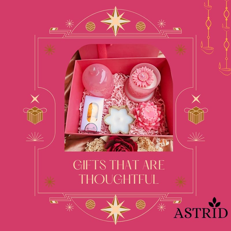 Astrid صندوق هدايا أستريد لعيد ديوالي مجموعة شموع عطرية فاخرة لعيد ديوالي شموع ديكور شموع شمع الصويا - Image 4