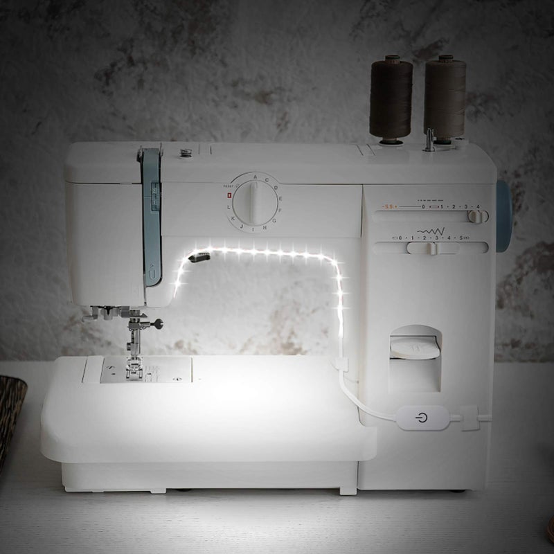 Uonlytech 2 Sewing Machine Strip Light, USB 6500K Self- Adhesive Light Strip White Light Strip Sewing Machine LED Lamp for Family- Worker - Image 1