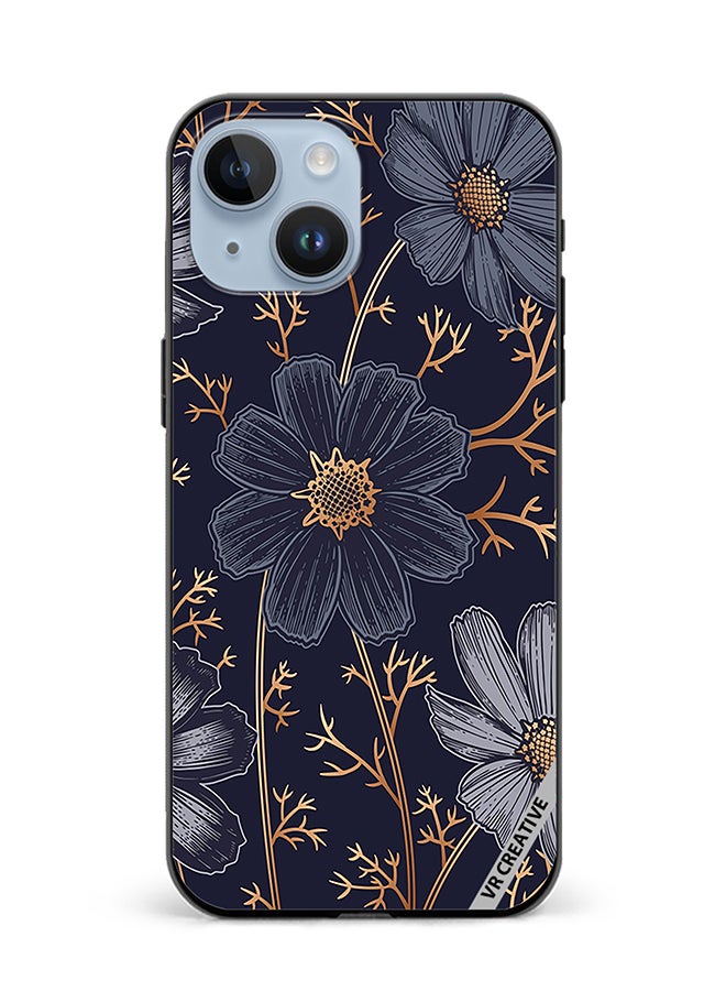 VR CREATIVE Protective Case Cover For Apple iPhone 15 Flower Design Multicolour - Image 1