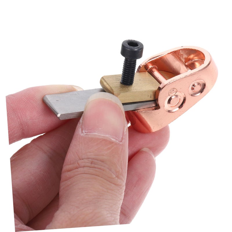 Brass Thumb Plane for Violin Cello Woodworking Blade Hand Planer - Image 3