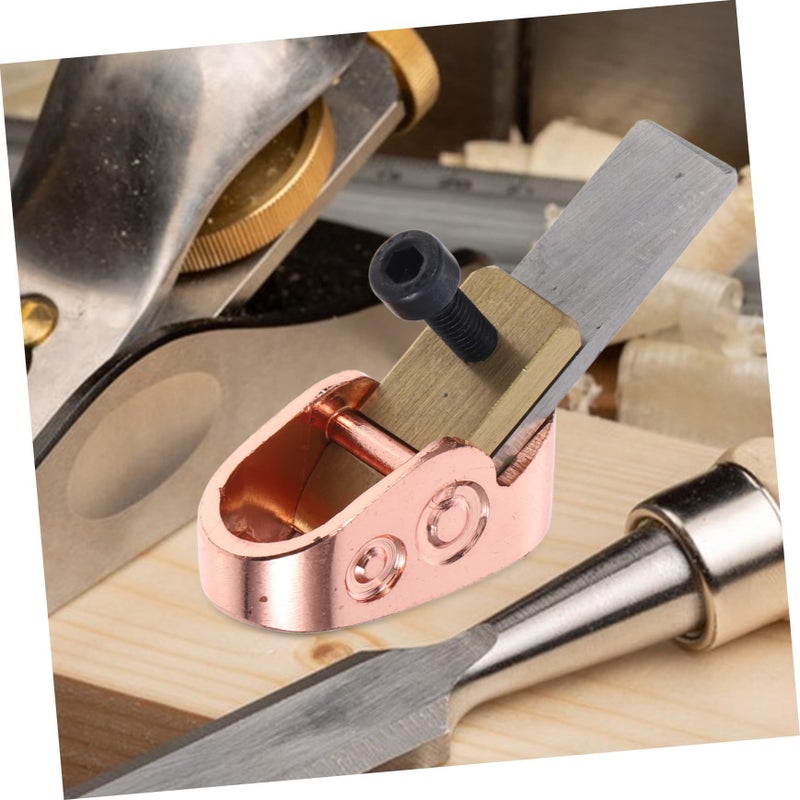 Brass Thumb Plane for Violin Cello Woodworking Blade Hand Planer - Image 5