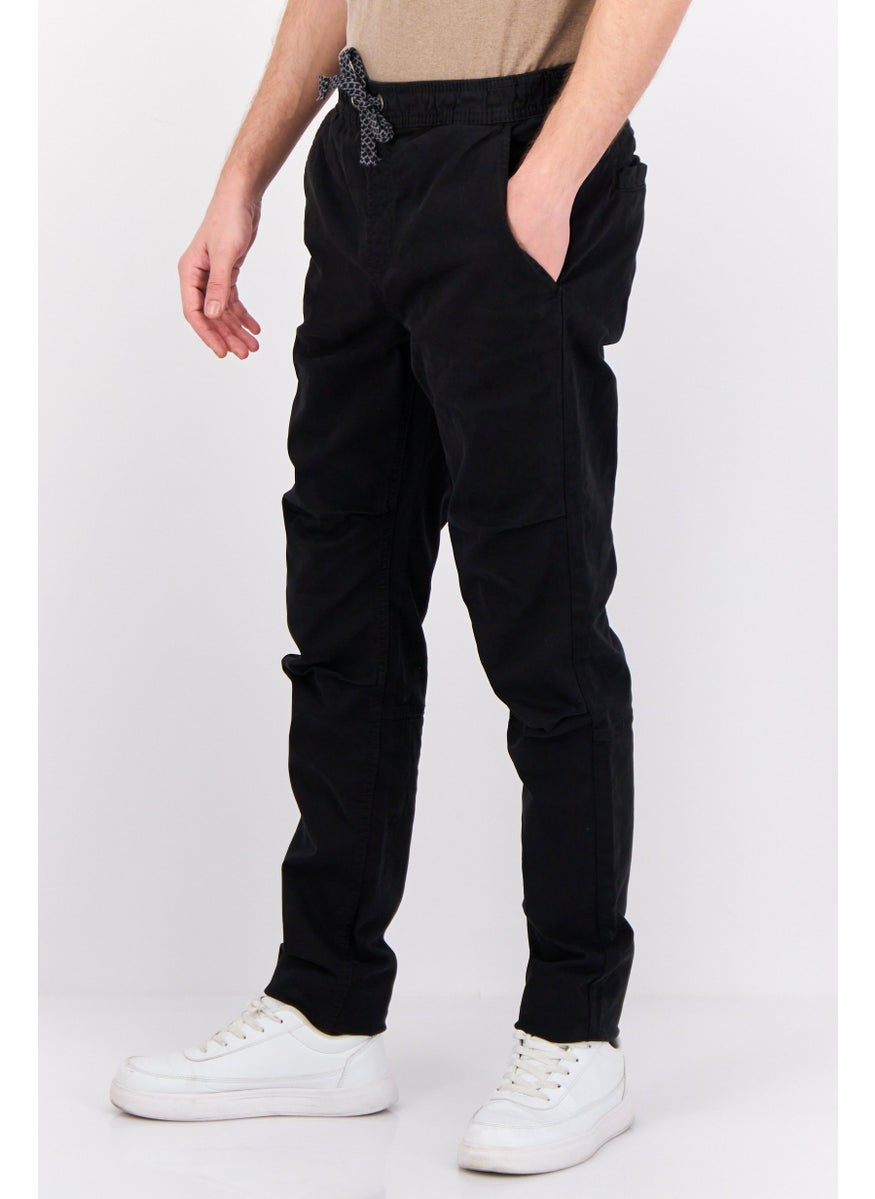 Penfield Men Regular Fit Solid Drawstring Chino Pants, Black  - Image 2