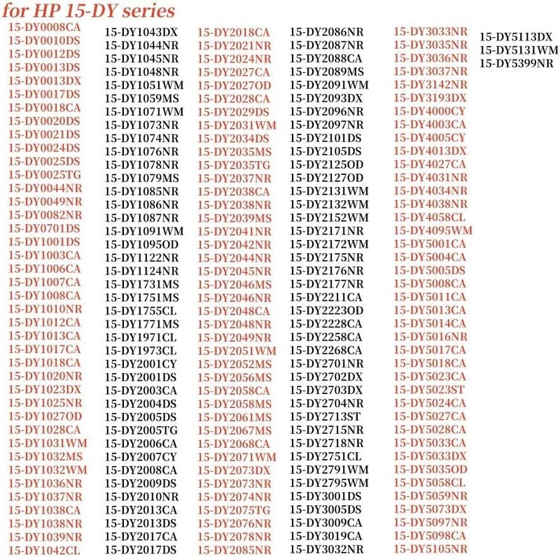 ULTRAZONE Laptop Bottom Cover Rubber Non-Slip Bumper Foot Feet Pad Feet Strips Replacement for HP 15-EF 15-DY 15T-DY 15S-FQ 15-FR for Laptop Bottom Case Non-Skid Silicone Bumper Rubber Foot Strip - Image 2