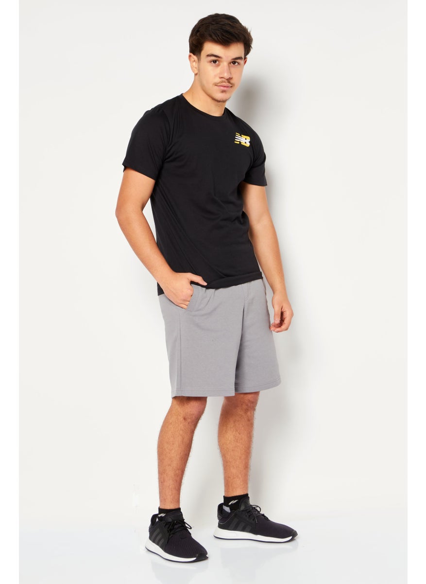 New Balance Men Athletic Fit Short Sleeve Training T-Shirt, Black  - Image 2