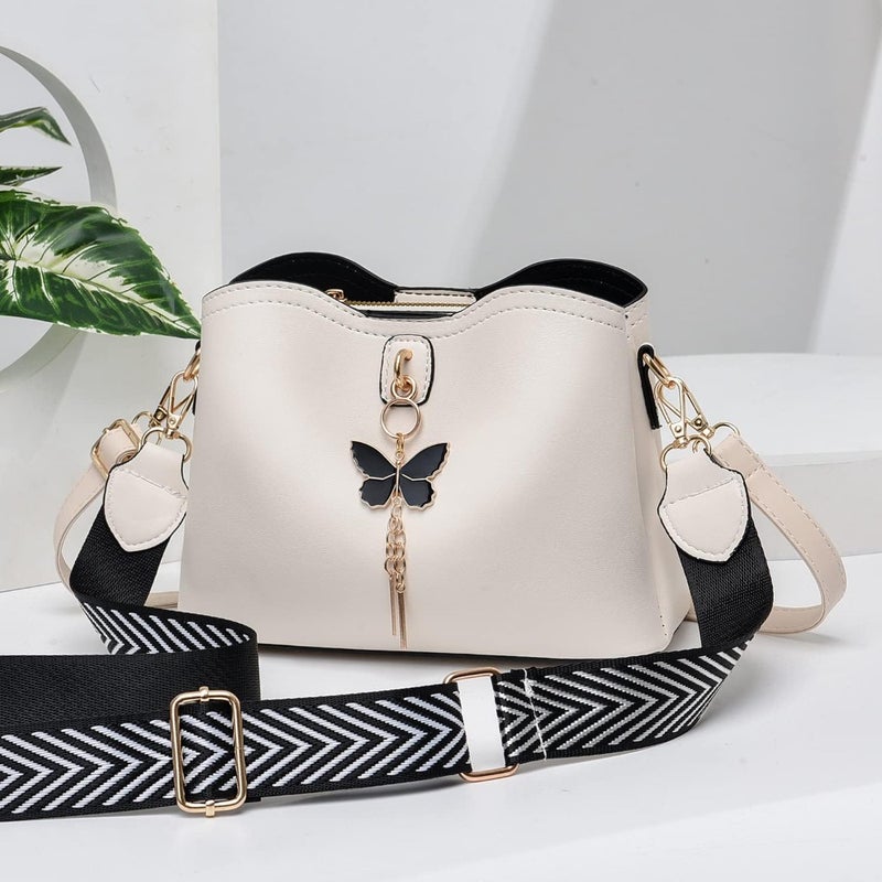 Small crossbody bags for women: lightweight polyester shoulder bags in black, ideal for daily use and travel, featuring compact design and adjustable strap - Image 3
