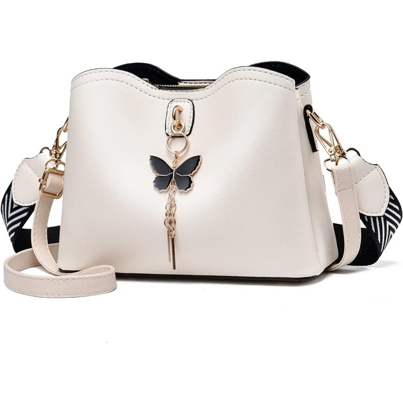 Small crossbody bags for women: lightweight polyester shoulder bags in black, ideal for daily use and travel, featuring compact design and adjustable strap - Image 1