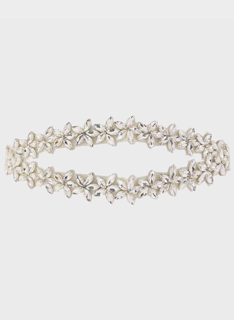 Ella Limited Edition Floral Metallic Belt - Image 1