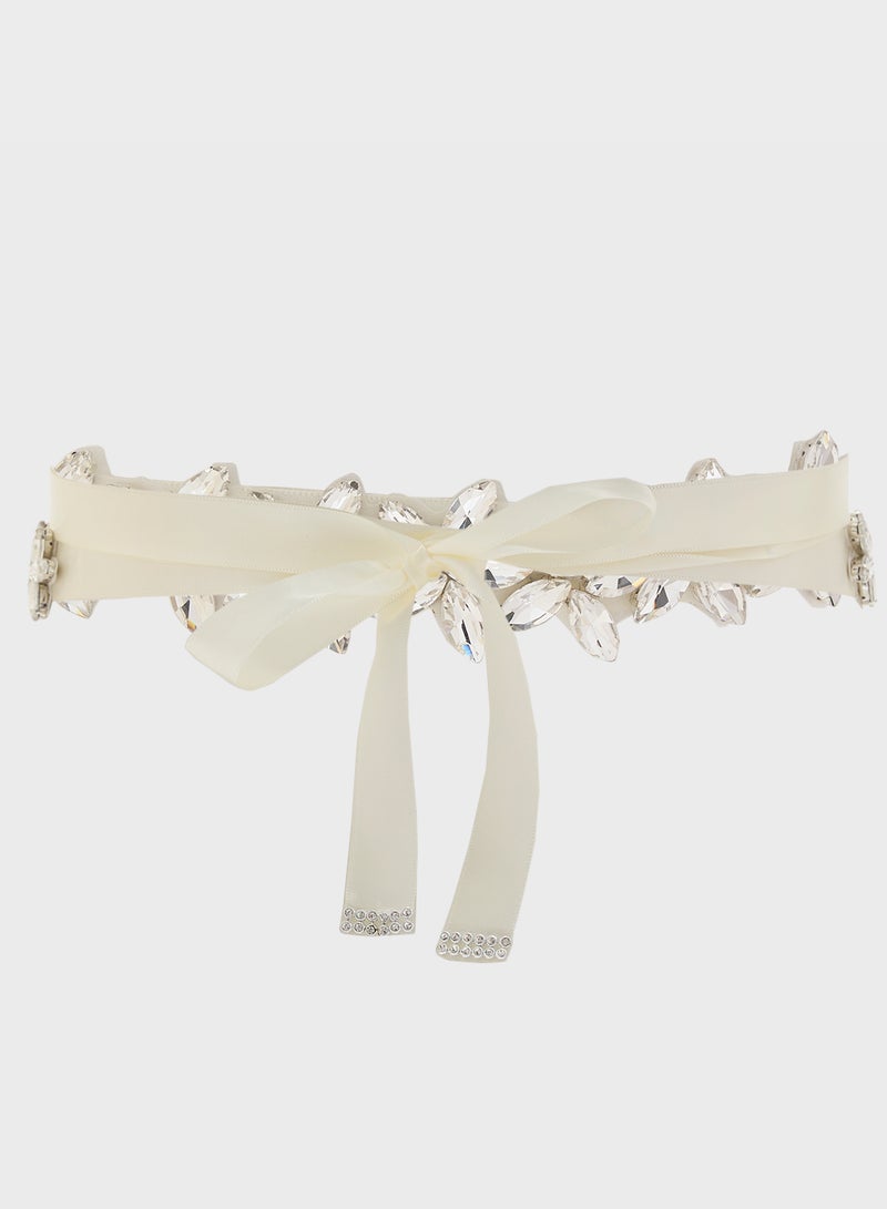 Ella Limited Edition Floral Metallic Belt - Image 2