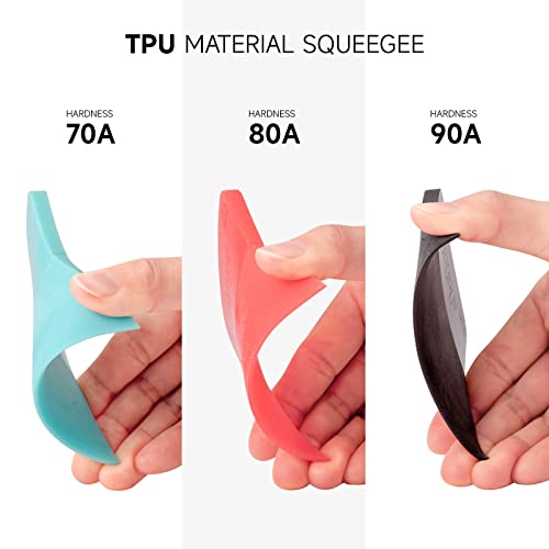 FOSHIO PPF Squeegee Vinyl Wrap Tool 3 In 1 Different Hardness AntiScratch Rubber Scraper Soft TPU Mini Squeegee Window Tint Tool for Paint Protection Film Squeegee for Window Cleaning - Image 3