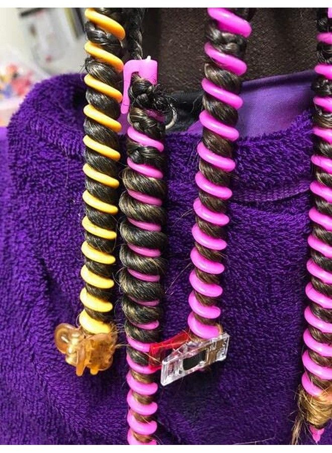 erioctry 18 قطعة قضبان تجعيد الشعر الحلزونية من البلاستيك طويلة لصالون تصفيف الشعر (7.3 بوصة) - Image 5