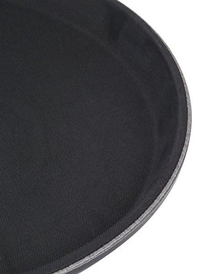 TrueCraftware- 16" Round Non-Slip Serving Trays Black Set of 2- Restaurant Serving Tray Rubber Lined Tray Coffee Appetizer Breakfast Perfect for Kitchen Café and Restaurants - Image 3