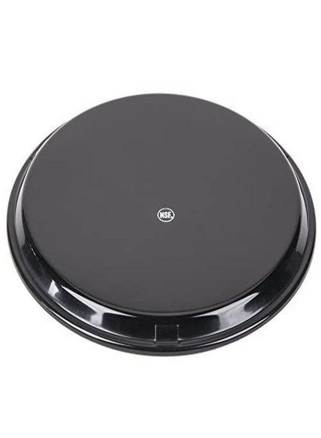 TrueCraftware- 16" Round Non-Slip Serving Trays Black Set of 2- Restaurant Serving Tray Rubber Lined Tray Coffee Appetizer Breakfast Perfect for Kitchen Café and Restaurants - Image 5