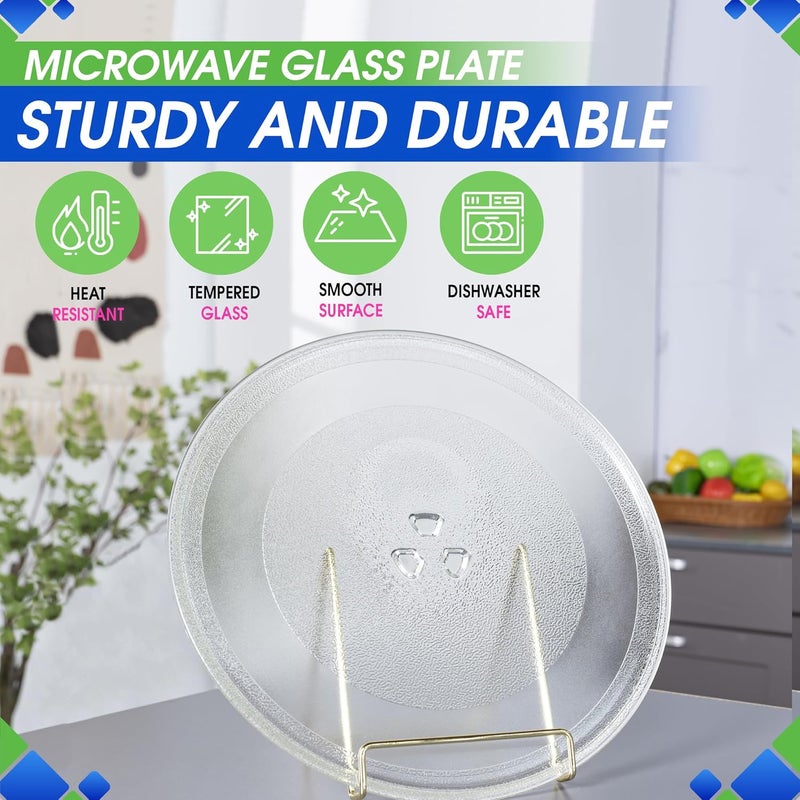 Bagean استبدال طبق الميكروويف 12 3/4" يناسب 1B71961F من LG و Kenmore - يحل محل طبق دوران الميكروويف بالضبط - صينية طهي دوارة للفرن لتحسين إعادة التسخين والطهي - Image 2