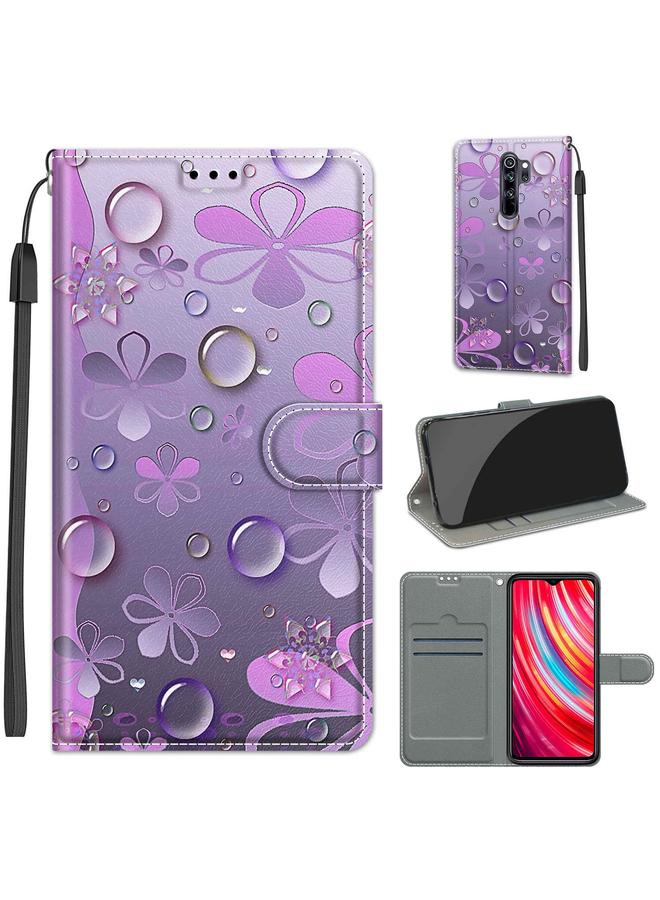 The Bros Case For Xiaomi Redmi Note 8 Pro Voltage Coloured Drawing Magnetic Clasp Horizontal Flip PU Leather Case with Holder & Card Slots