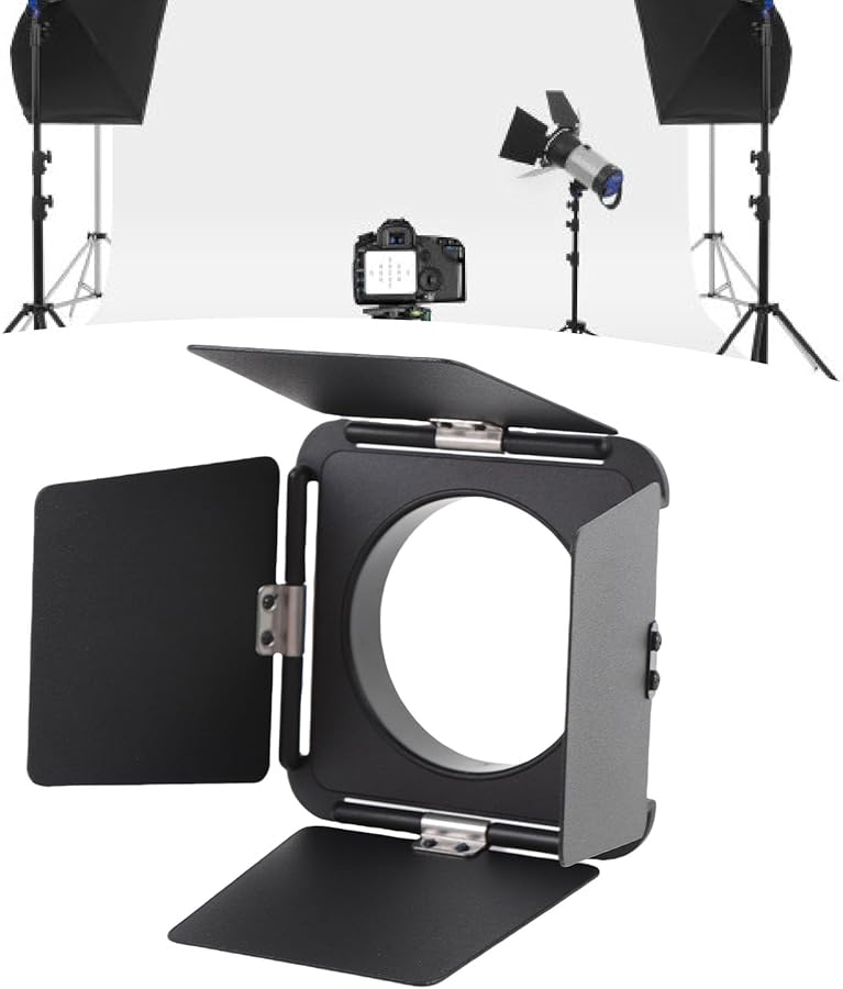 Aluminum Alloy Four Leaf Light Baffle Flexible Mount for Video Portrait Vlogging - Image 2